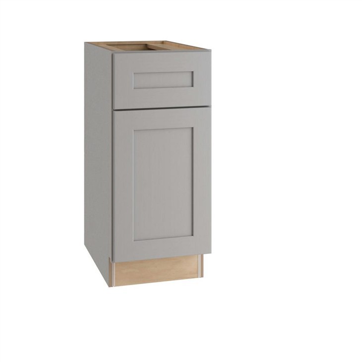 21 inch wide kitchen base cabinet gray color